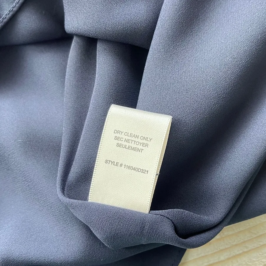 Rebecca Taylor Silk Blouson Long Sleeve Dress‎ | Navy Size 8 - Image 6