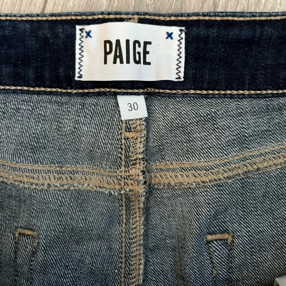 Paige Jimmy Jimmy Raw Hem Cuff Shorts | Caitlin Dark Wash | 30 - Image 4