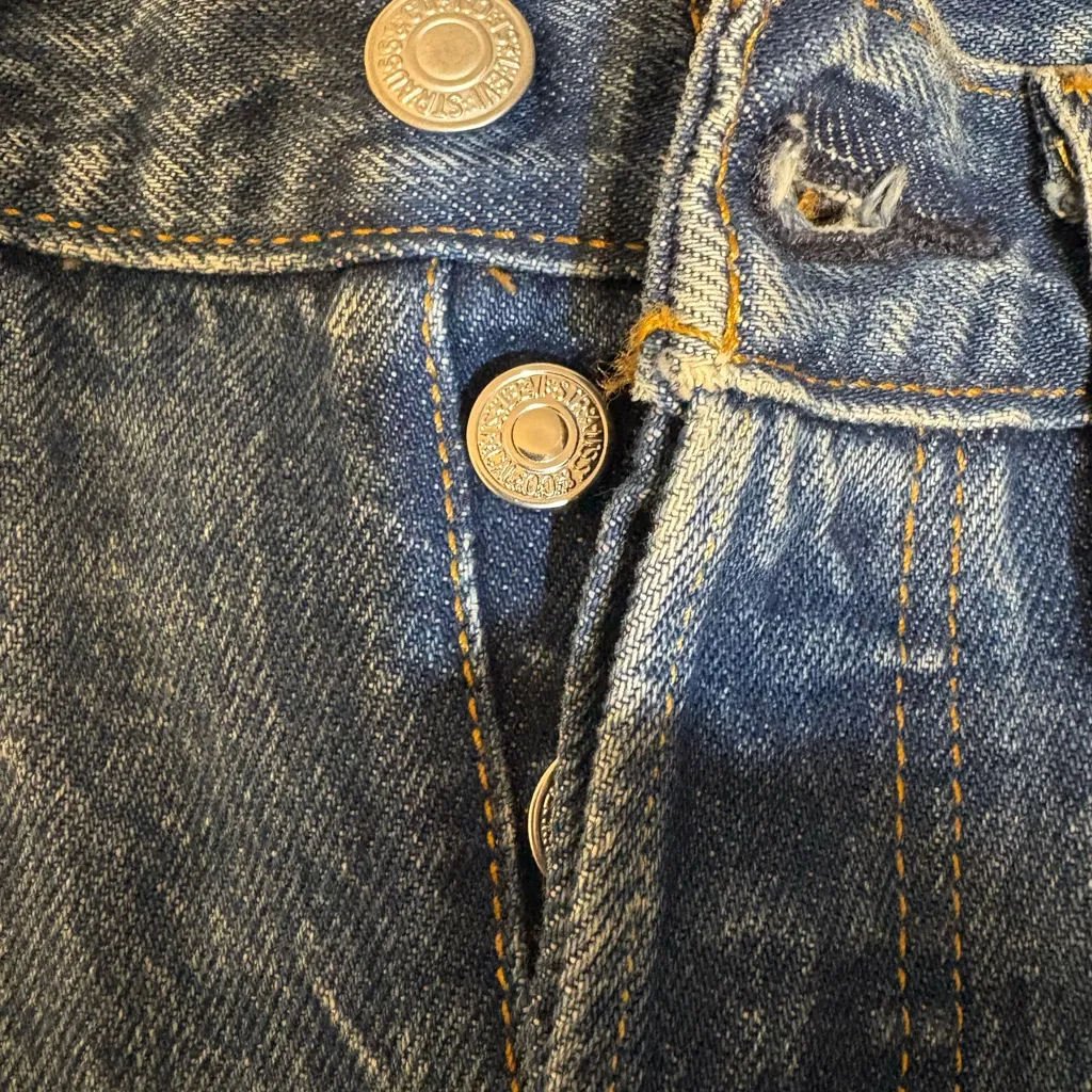 Levi's  Premium 501 Straight Leg Button Fly Jeans - Image 4