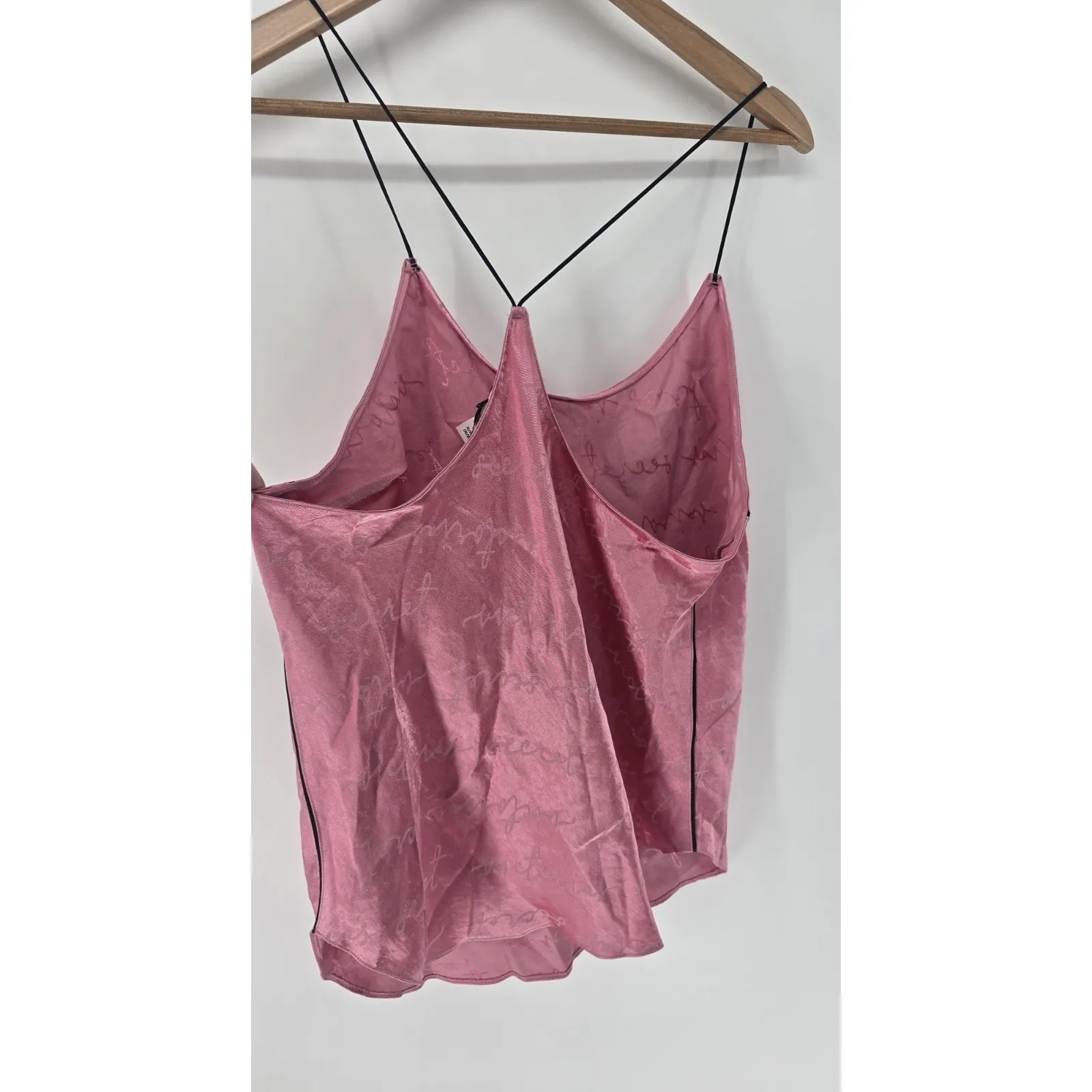 Victoria's‎ Secret Cami Top Pink Floral Print Spaghetti Strap Sleep XL/XG - Image 2