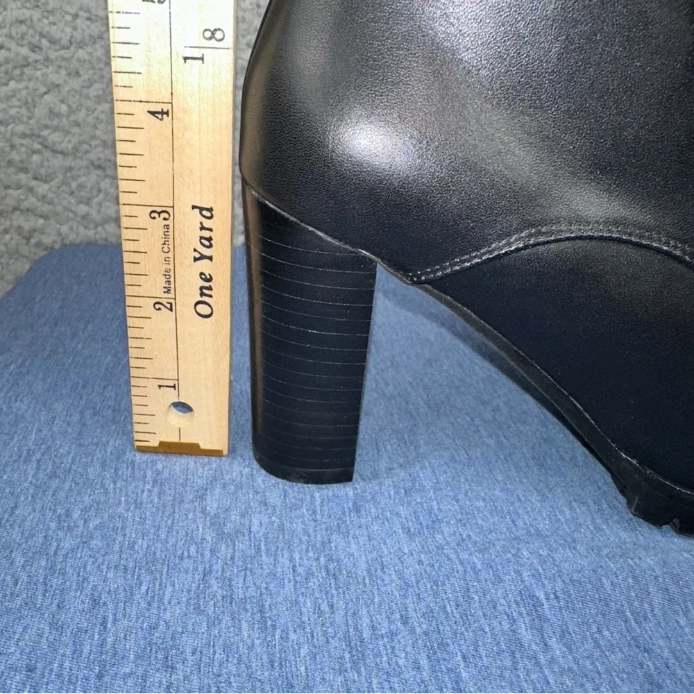 Matiko Shoes Emma Womens EUR 36 US 6 Black Lace Up Heeled Leather Boot NWT - Image 4