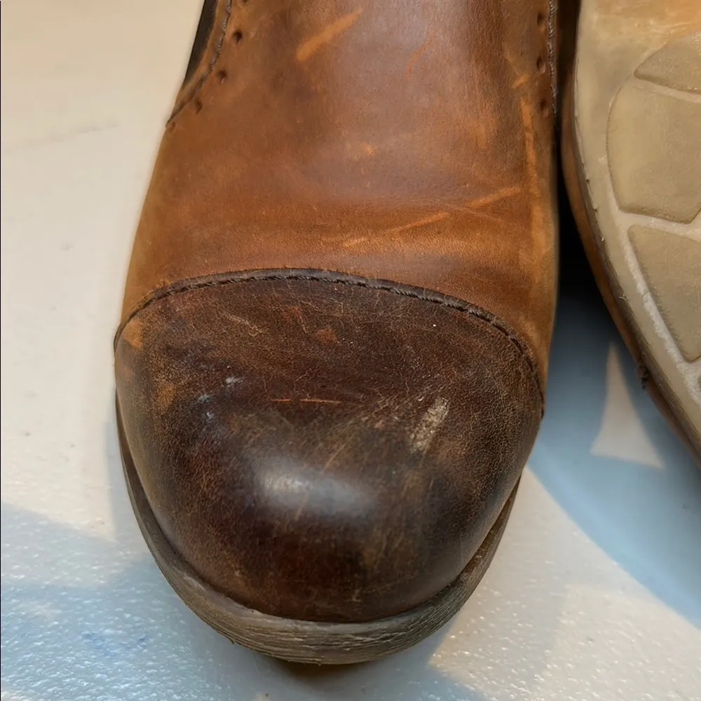 KORKS Brown Leather Ankle Booties - Image 7