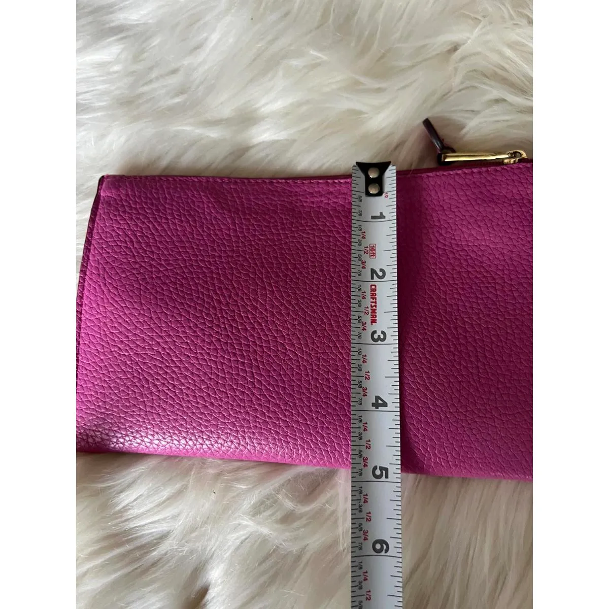 Lauren Ralph Lauren Pink Leather  Clutch - Image 6
