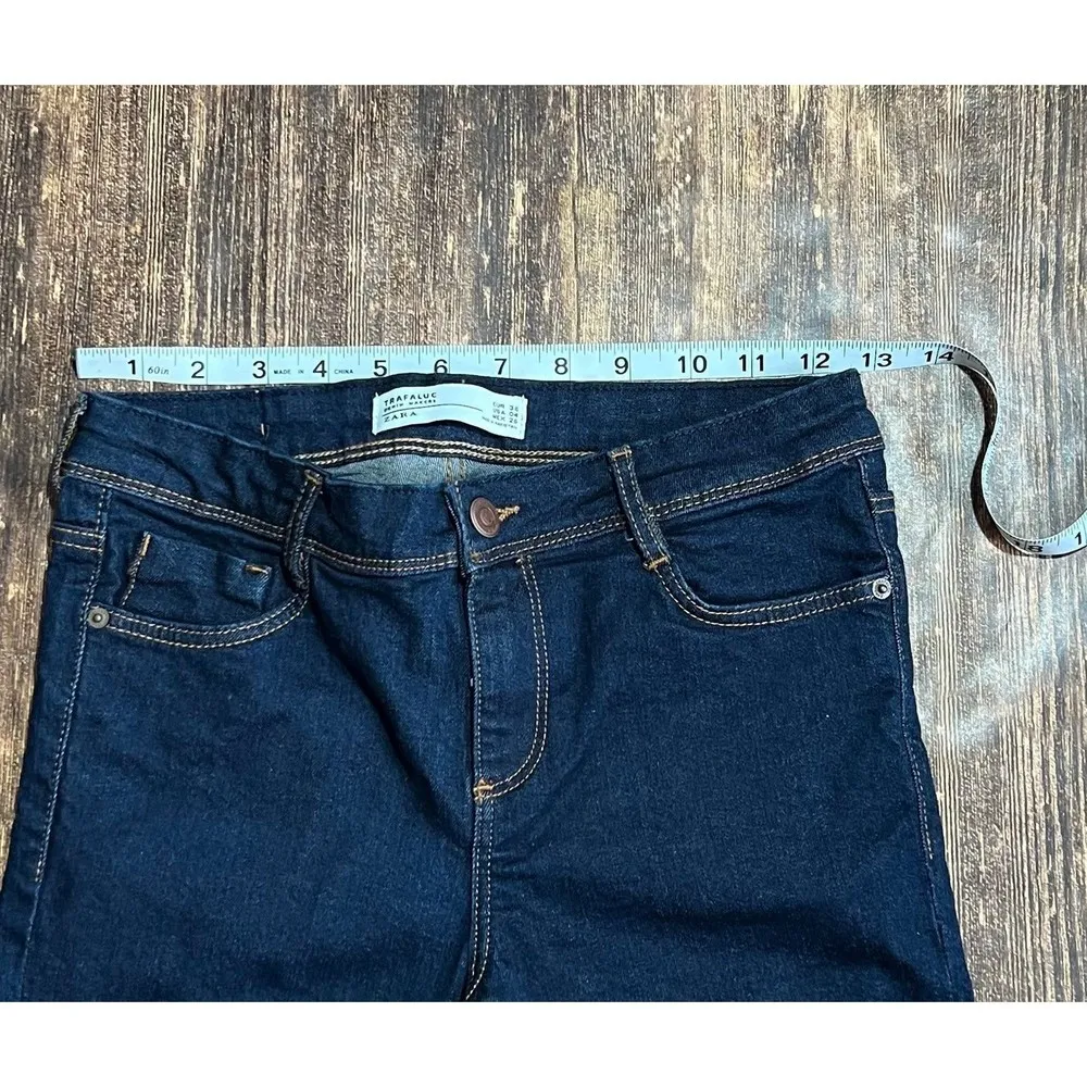 Zara Trafaluc Size 04 Dark Wash Skinny Jeans - Image 5