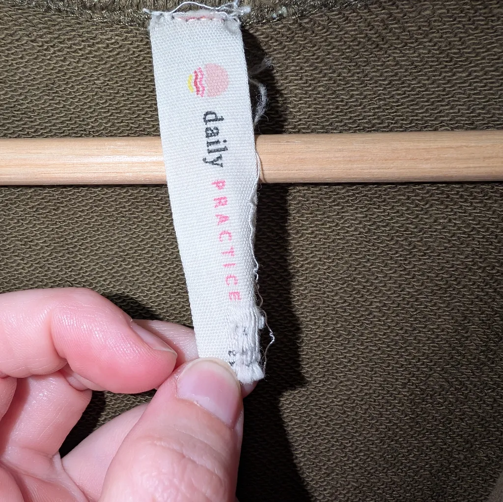 Anthropologie Daily Practice Meru Zip Up Mini Dress Women's X Small Khaki Green Size XS - Image 3