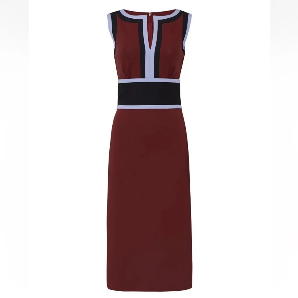 Diane Von Furstenberg Maribel Colorblock Sheath Dress size 4 - Image 8