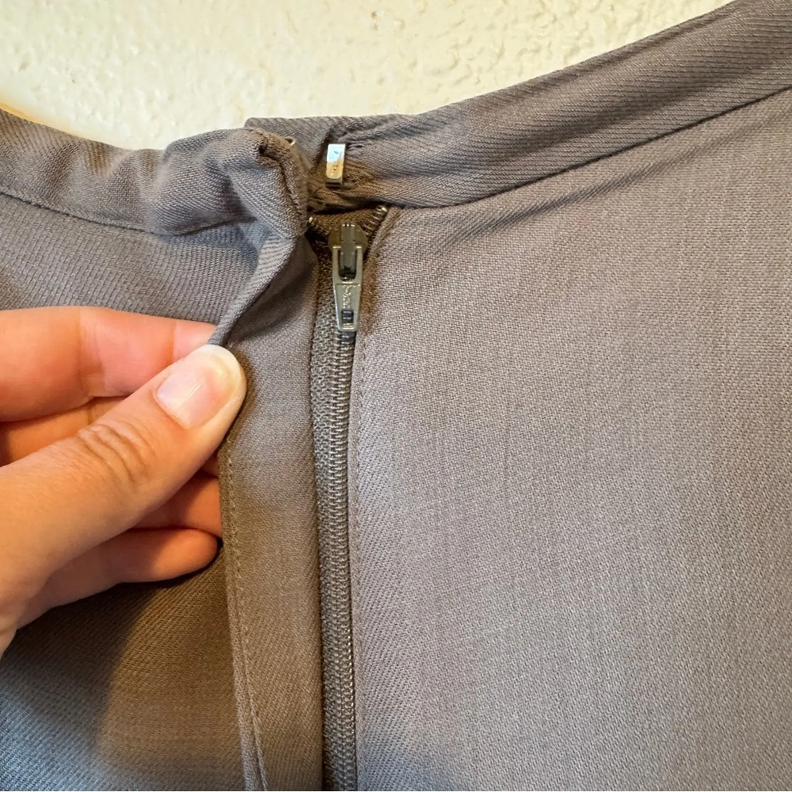 Eileen Fisher Brown Wool Straight Leg Trouser Dress Pants Womens L Lagenlook - Image 7