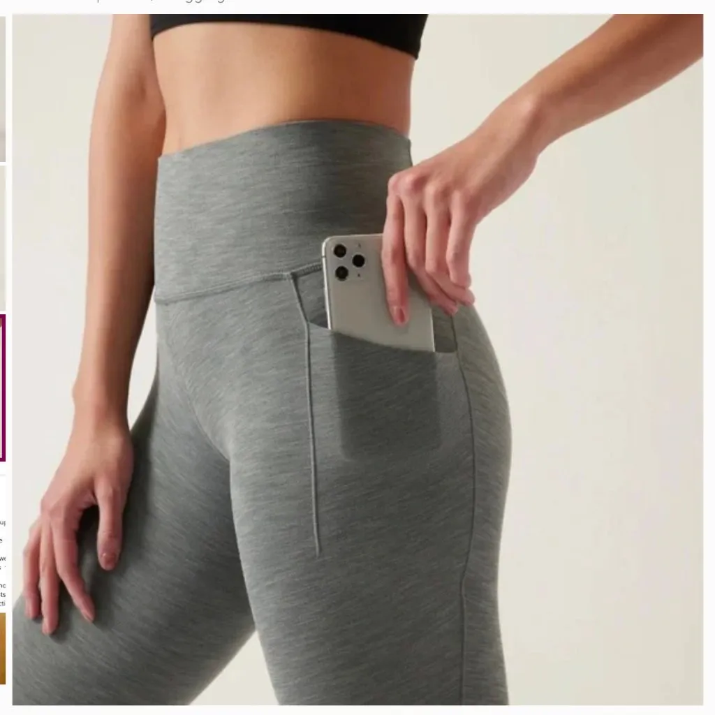 Athleta Salutation Stash Pocket 7/8 Leggings - Image 2