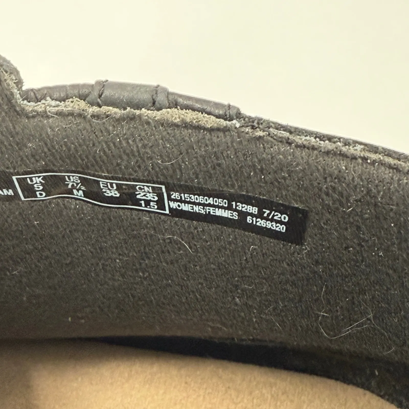 Clarks Adreena Lilac Ankle Boots SZ 7.5 Black Nubuck Booties Block Heel Leather - Image 14