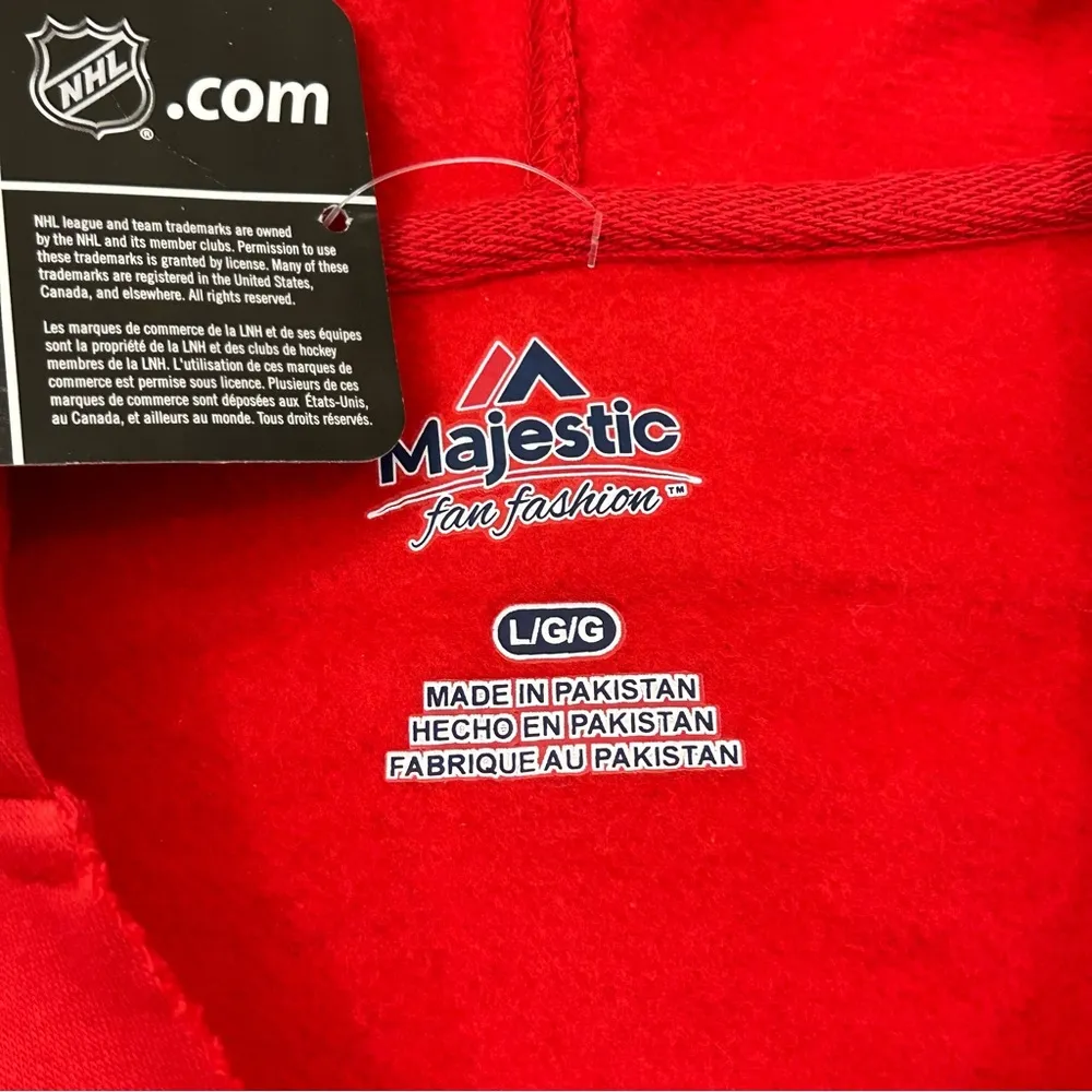 Montreal Canadiens Majestic Fan Fashion NHL Pullover Hoodie Sweatshirt Women’s L Red Size L - Image 3
