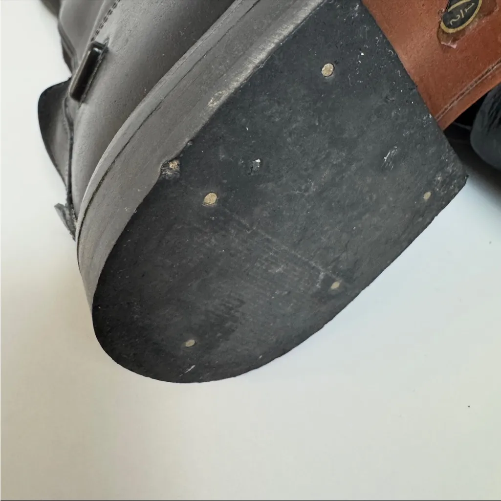 Treadstone Equestrian Riding Boots 7.5 Slim Field Black Leather Tall English - Image 11