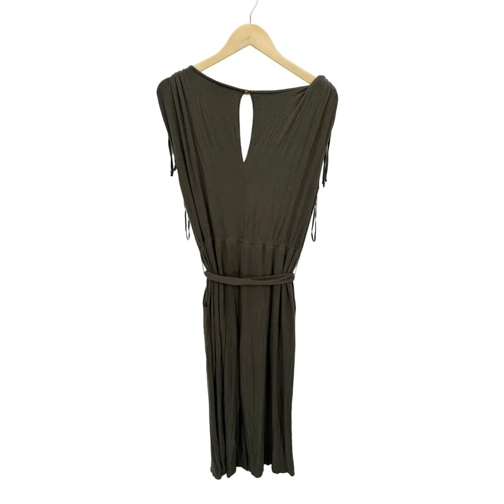 Anthropologie Moulinette Soeurs Alisande Jumpsuit Olive Green Sleeveless Large - Image 2