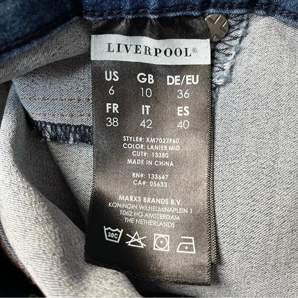 Liverpool The Capri Pull On Jeans Blue Size 6/28 - Image 6