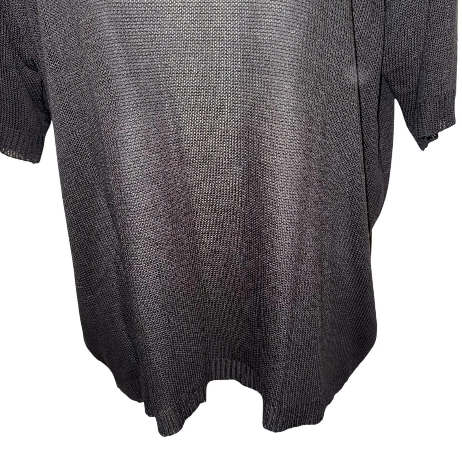 ANDTHEWHY LA Black Lightweight Mesh Knit Grace Graphic Top S/S NWT M/L - Image 4