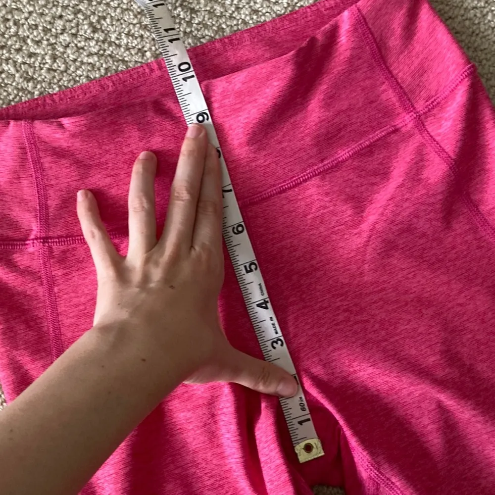 Outdoor Voices 7/8 Warmup Leggings Flamingo Pink Small Textured Compression VEUC - Image 6