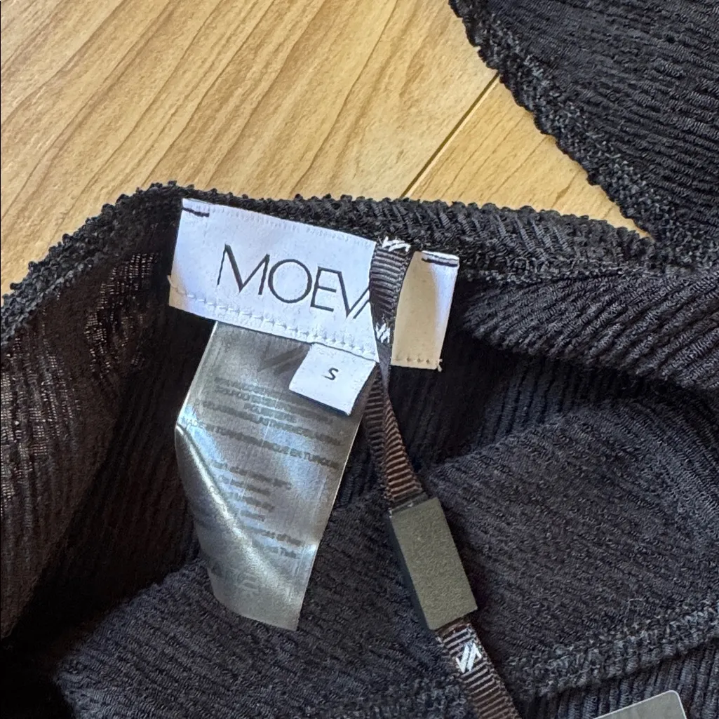 MOEVA Coraline Black One Shoulder Asymetrical Maxi Dress - Image 3