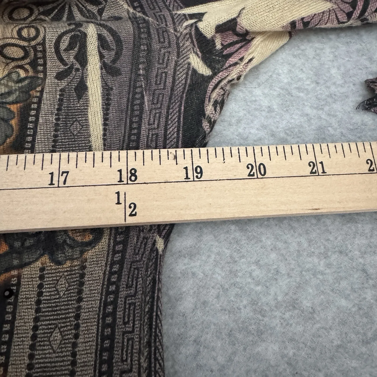 Boho Chic Fairy Sweater Dress Womens XL Brown Purple Rhinestone Embellished - Image 11