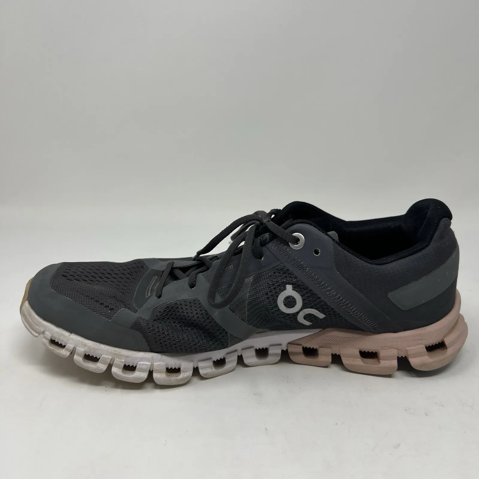 On Cloud Cloudflow Womens 8 Running Shoes Rock Rose Cloudtec Lace Up Sneakers Gray - Image 7