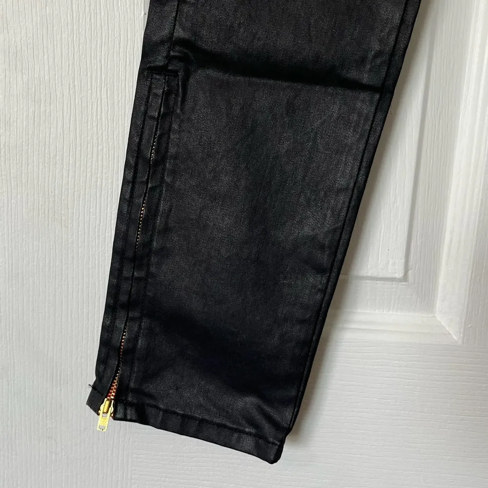 Etienne Marcel Skinny Ankle Zip Coated Jeans - Image 3