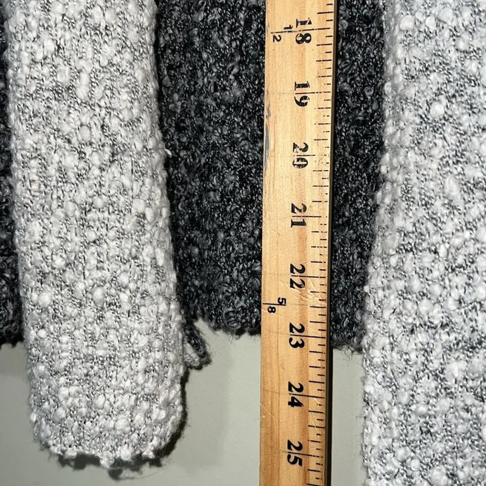 Ruby Rd . women's size large grey draped cardigan sweater lightweight longsleeve - Image 2