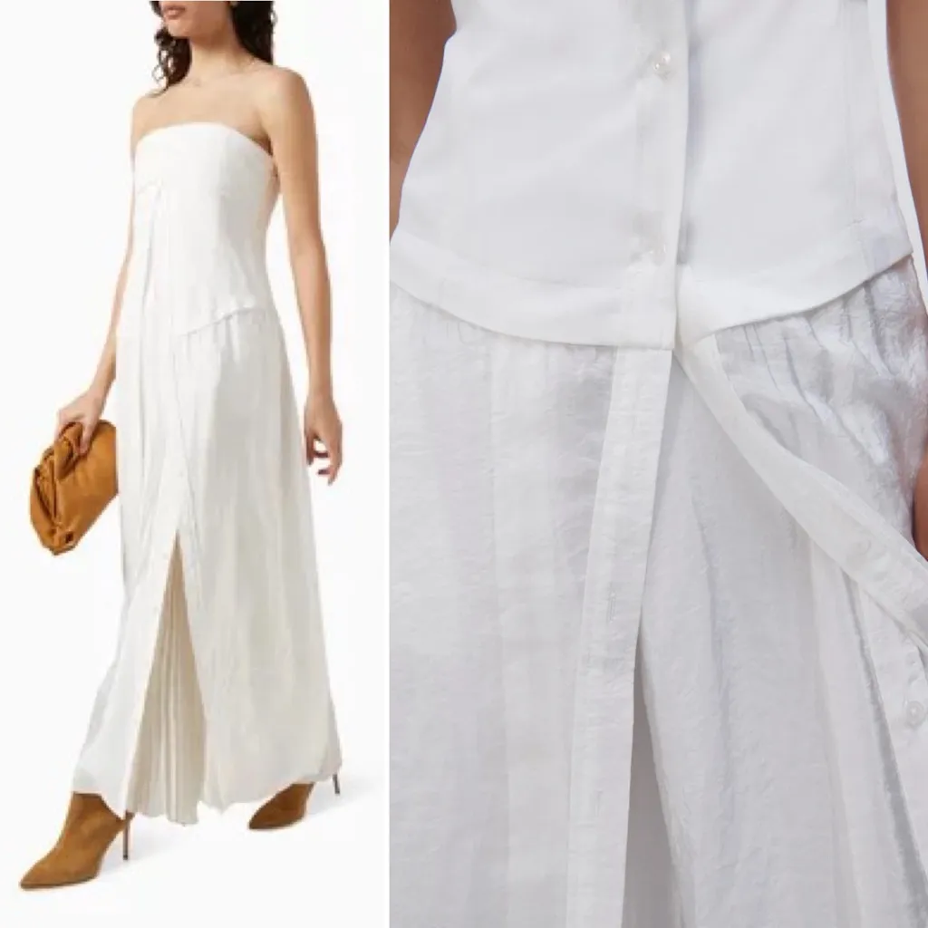 NWT SIMKHAI Ala Parachute Dress Size 0 White - Image 11