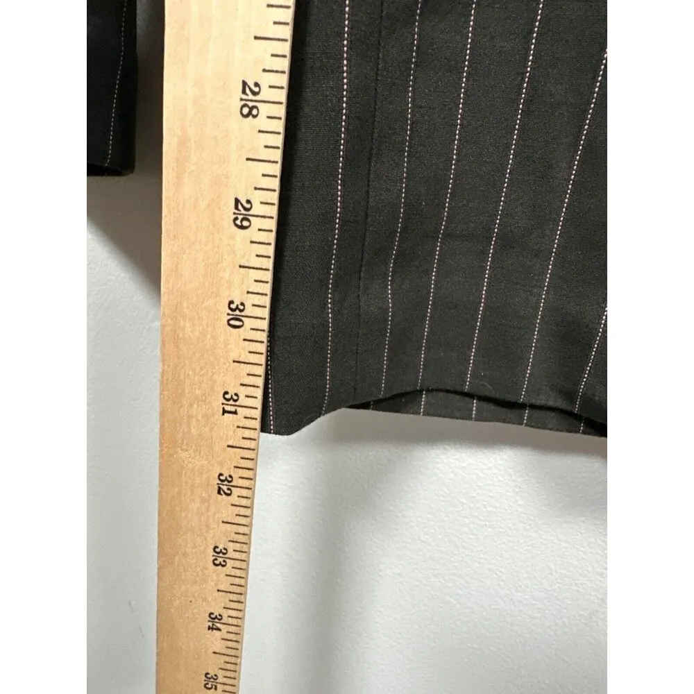 Vintage Y2K Dalia Pants Womens Size 10 Pin Stripe Black Pink Fairy Whimsigoth - Image 11