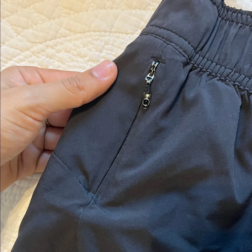 lululemon athletica reversible Patterned Black and grey Athletic Shorts - Image 8