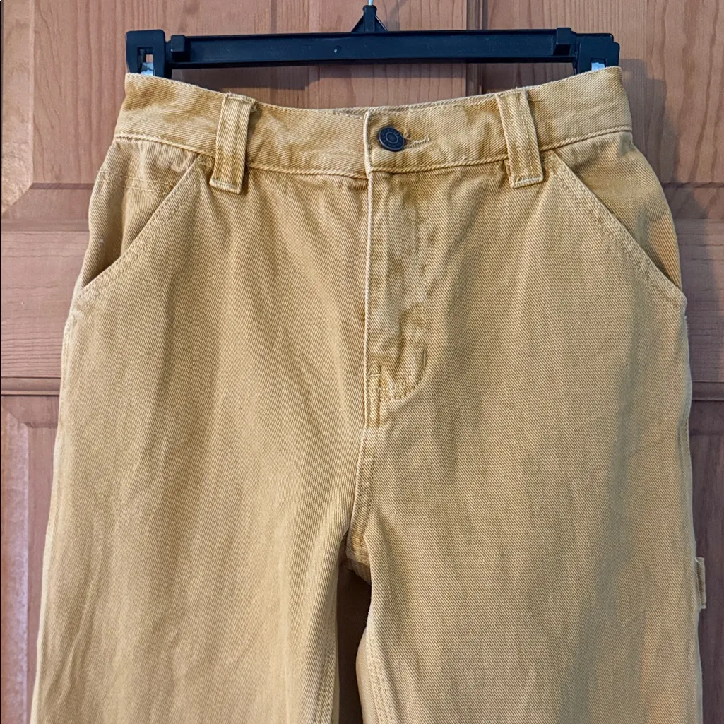 Pacsun Women's Teen Girl Size 24 Mustard Cargo Pants - Image 2