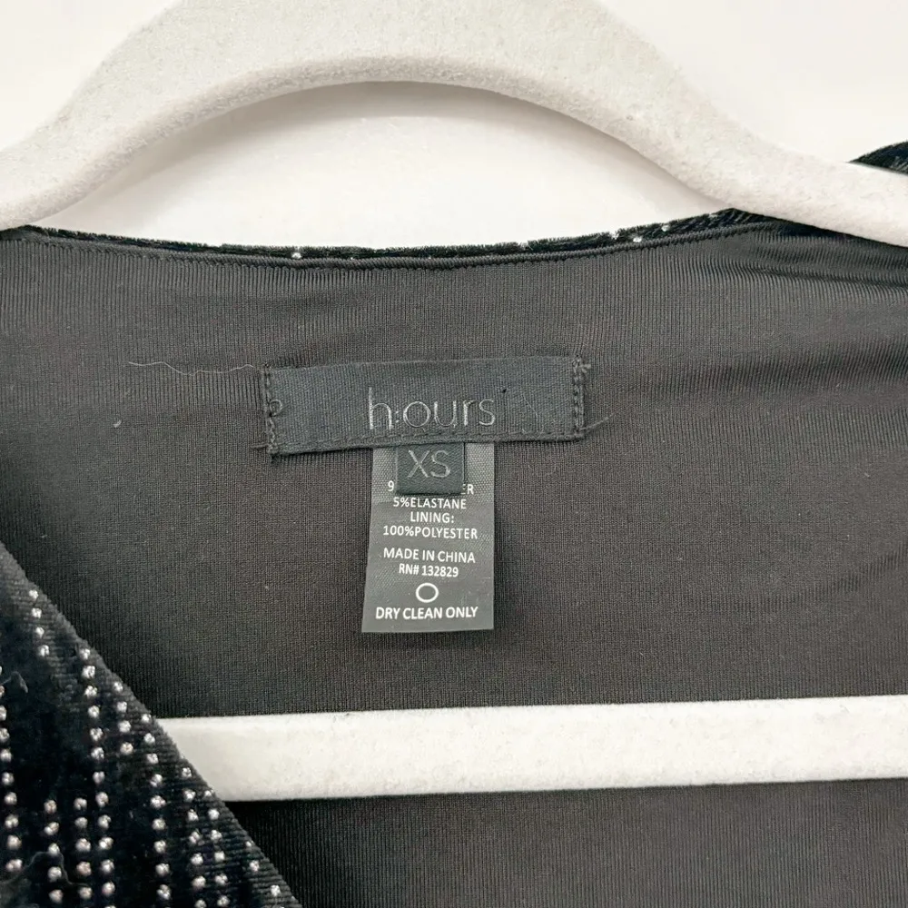 h:ours Revolve Flirt Black Velvet Dress - Image 4