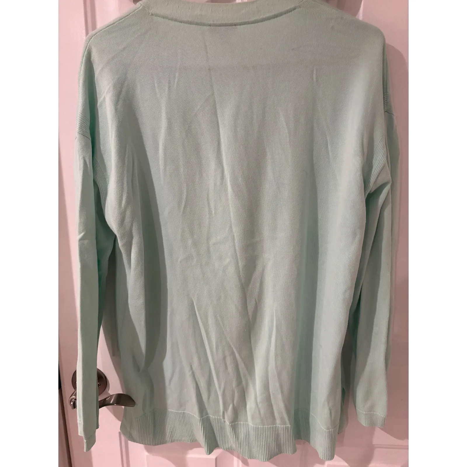 Talbots Womens Cardigan Sweater Long‎ Sleeve Button Front Size L - Image 4