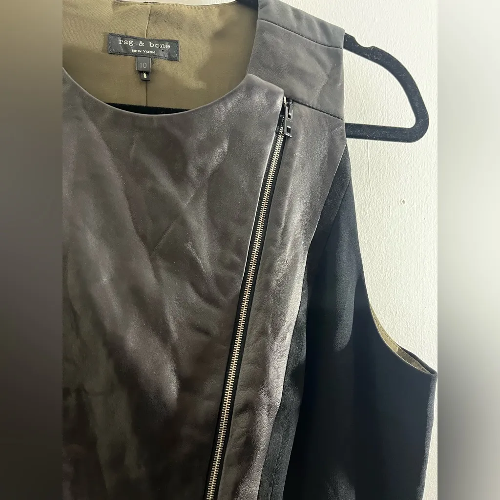 Rag and Bone  Leather Rae Dress - Image 7