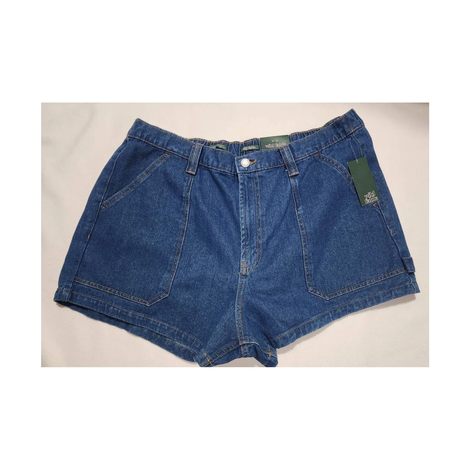 woman's jean shorts super high rise size 17 waist 38 wild fable - Image 9