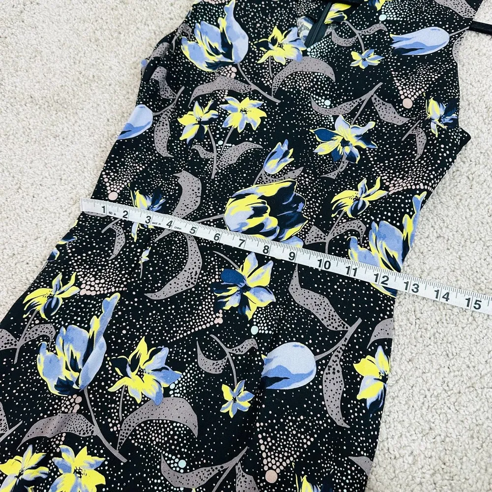 Suno Floral Ruffle Hem midi tea length Sheath dress Size 4 - Image 7