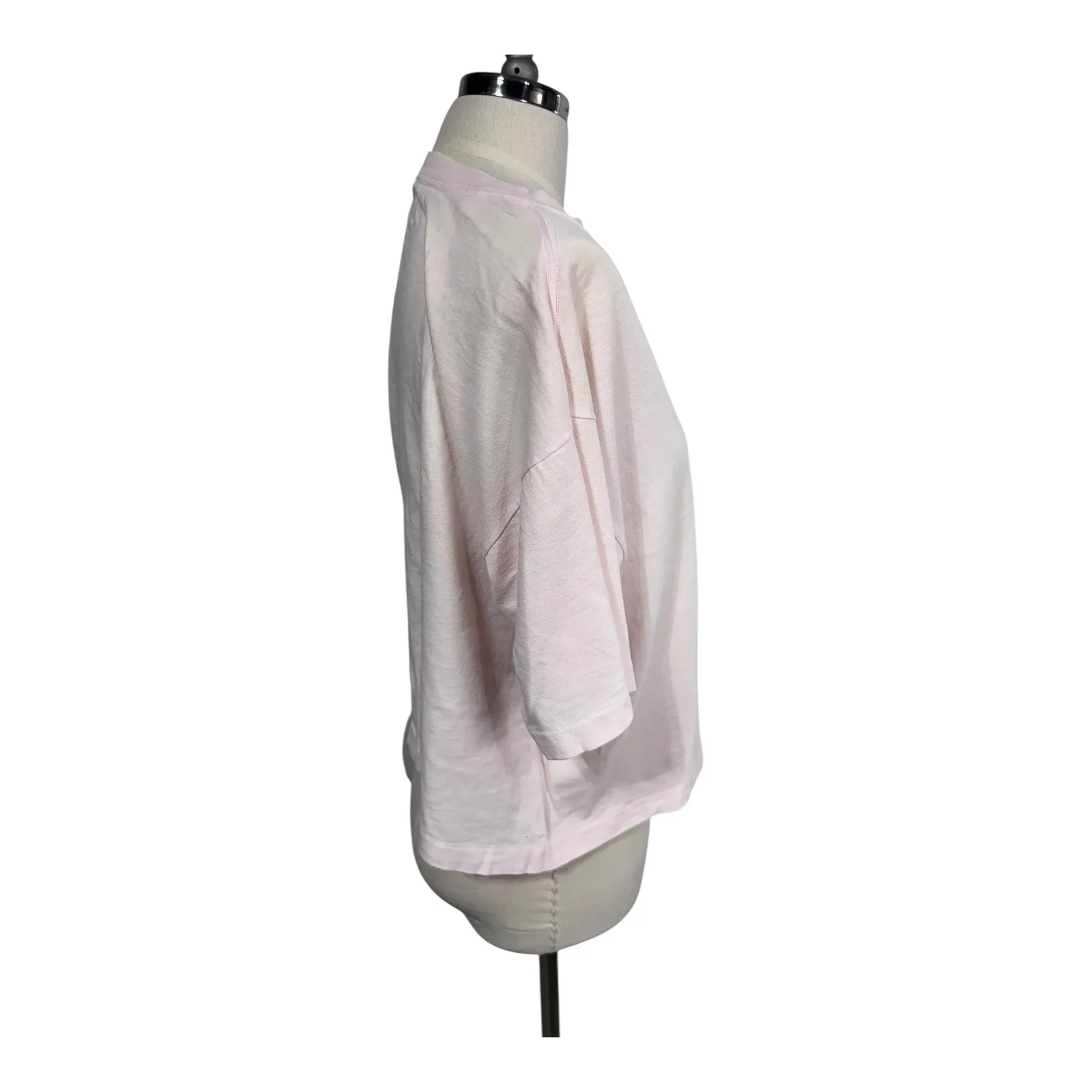 Vintage 1987 Guess USA‎ George Marciano Pink Graphic T-Shirt USA One Size RARE - Image 5