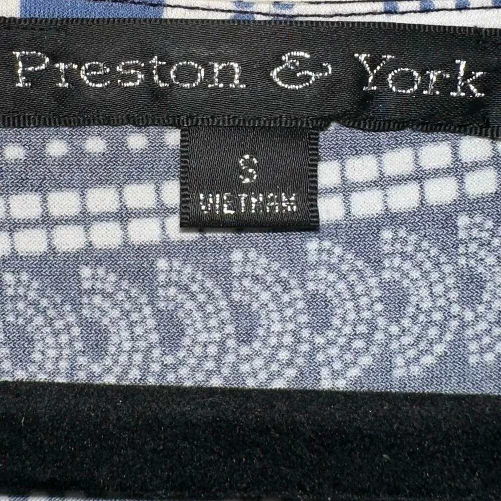 Preston & York V Neck Patchwork Belted Tie Front Dress - Image 3