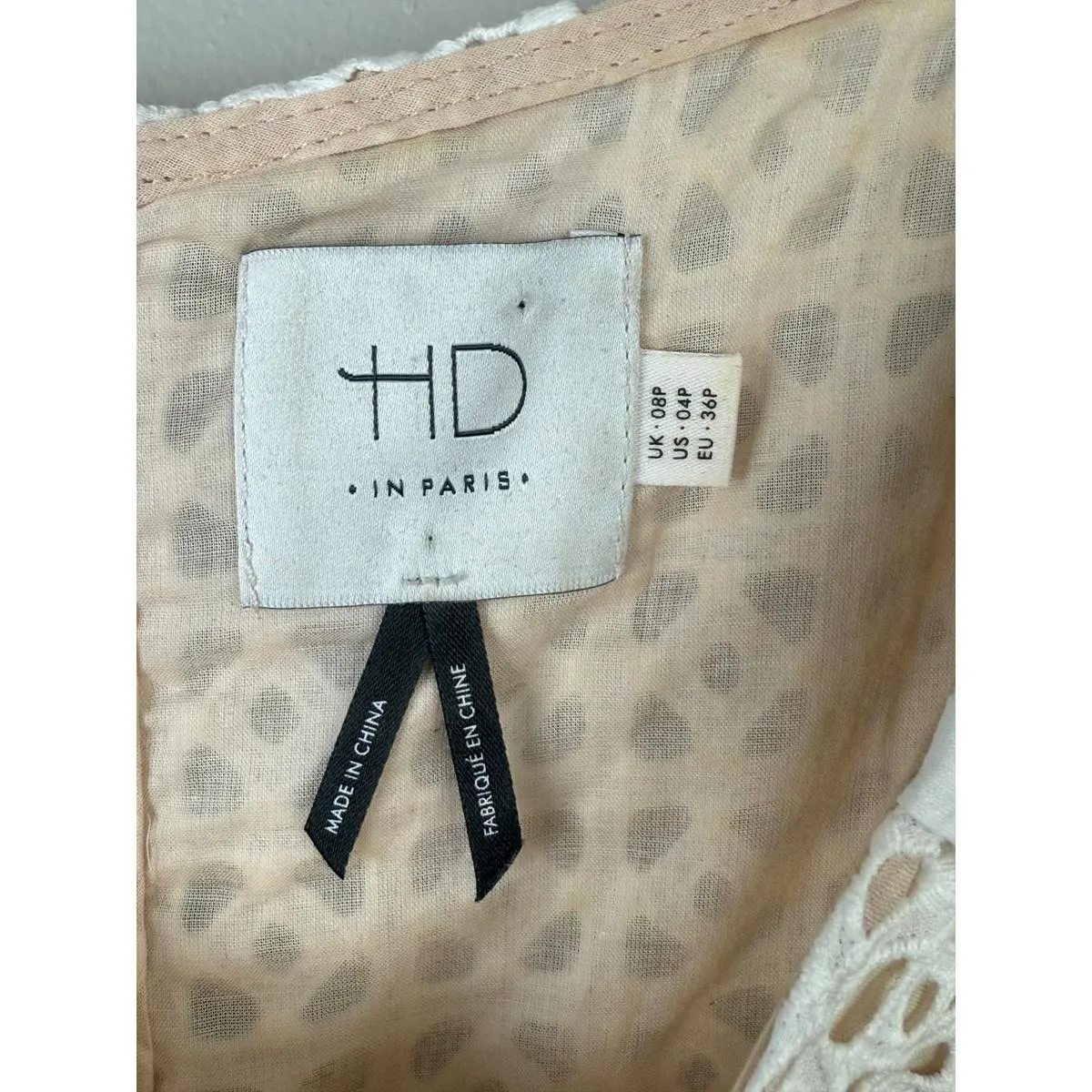 HD in Paris from Anthropologie White Georgia Eyelet Dress - Size - 4P - Image 3