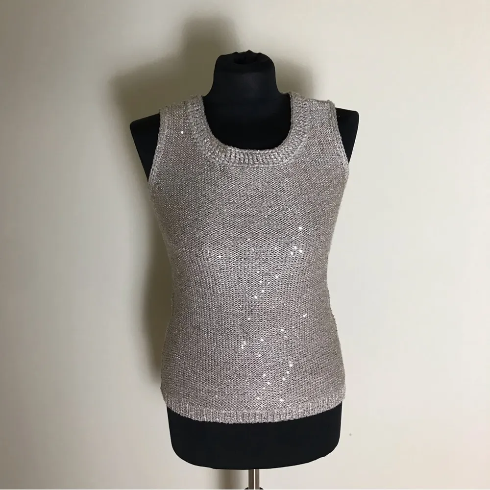 Chicos Sequin Dazzle Corrine Cocoon Sweater and Tank Set - Image 8