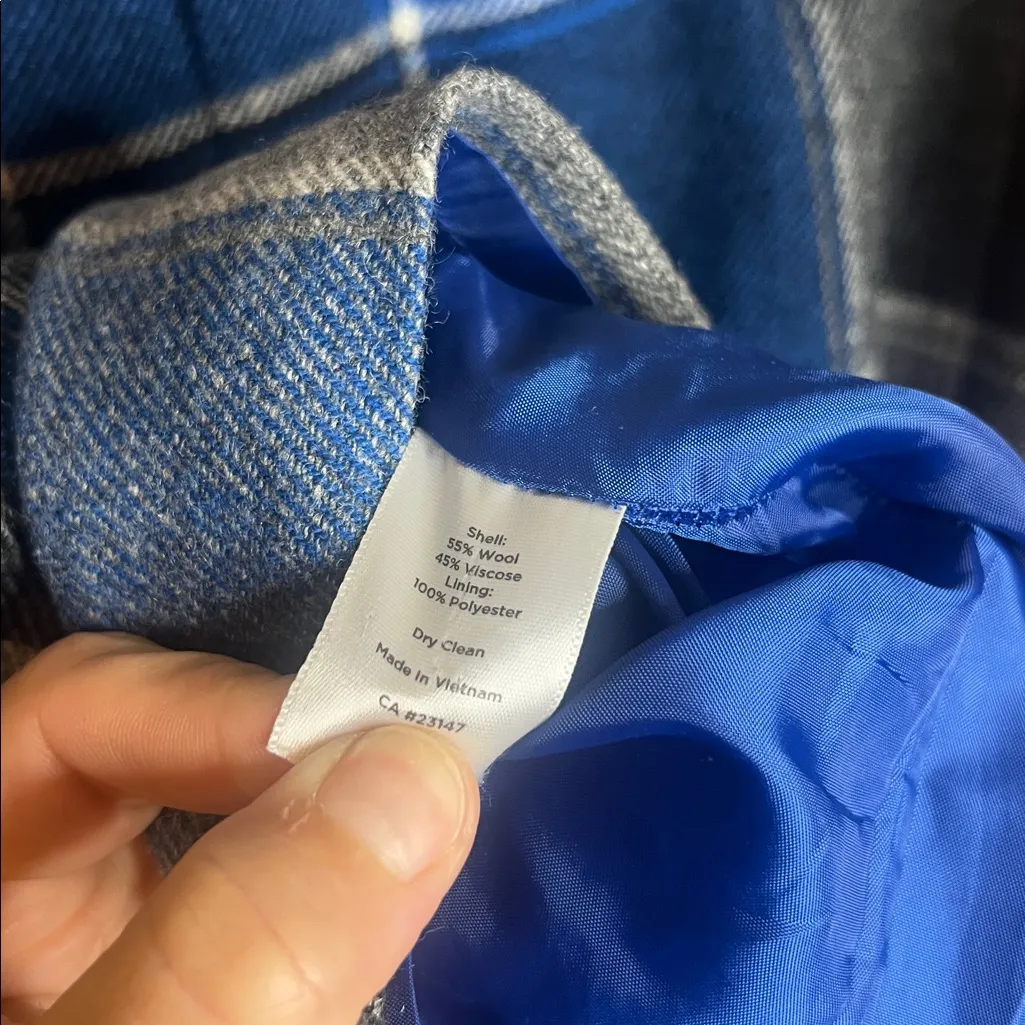 Talbots Checkered Wool Midi Skirt Multicolor Buffalo Plaid Academia Business 12 - Image 6