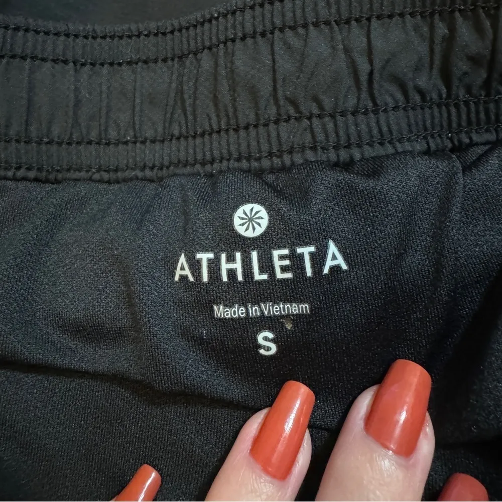 Athleta Black Workout Athletic Shorts Small Women’s Running - Image 4