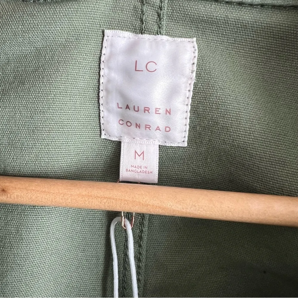 LC Lauren Conrad Tie Waist Utility Jacket Size Medium - Image 5