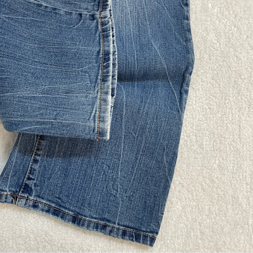 Y2K Chelsea Bootcut Distressed Blue Women's Jeans Holes Juniors Size 9/10 Denim - Image 2