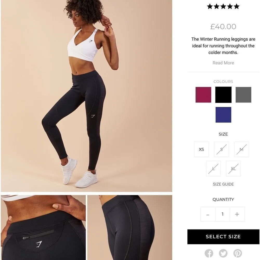 Gymshark ✨  Winter Running Leggings✨ - Image 5