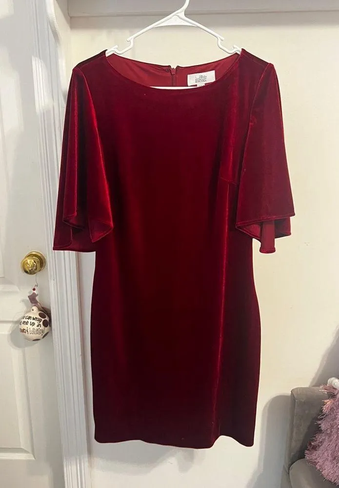 FINAL PRICE Red Velvet Badgley Mischka Dress - Image 2