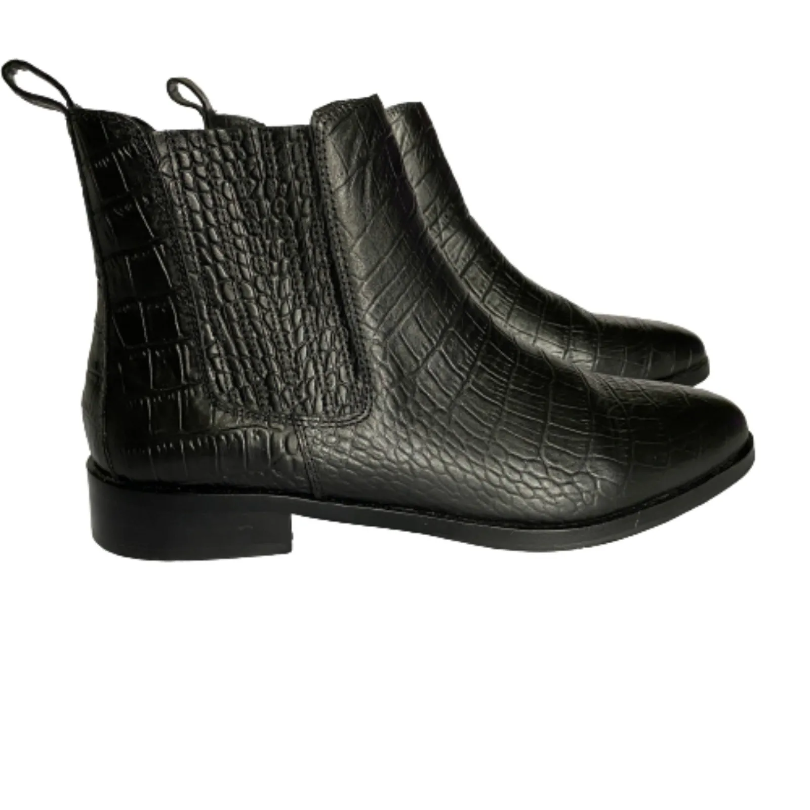 NWOB Vince Camuto Chelsea Haventa Black Leather Ankle Booties Pointed Toe Sz 9M - Image 3