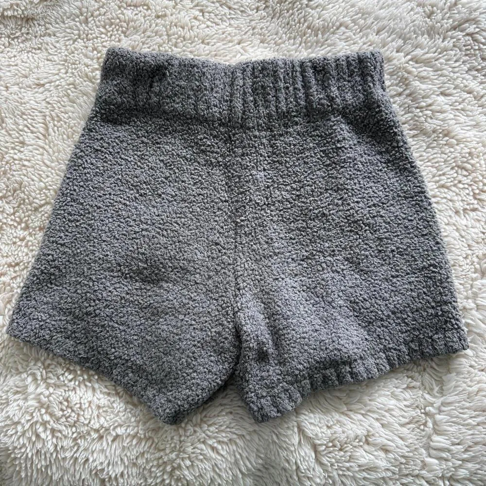 Skims Cozy Knit Gray Shorts - Size S/M - *small flaw* - Image 2