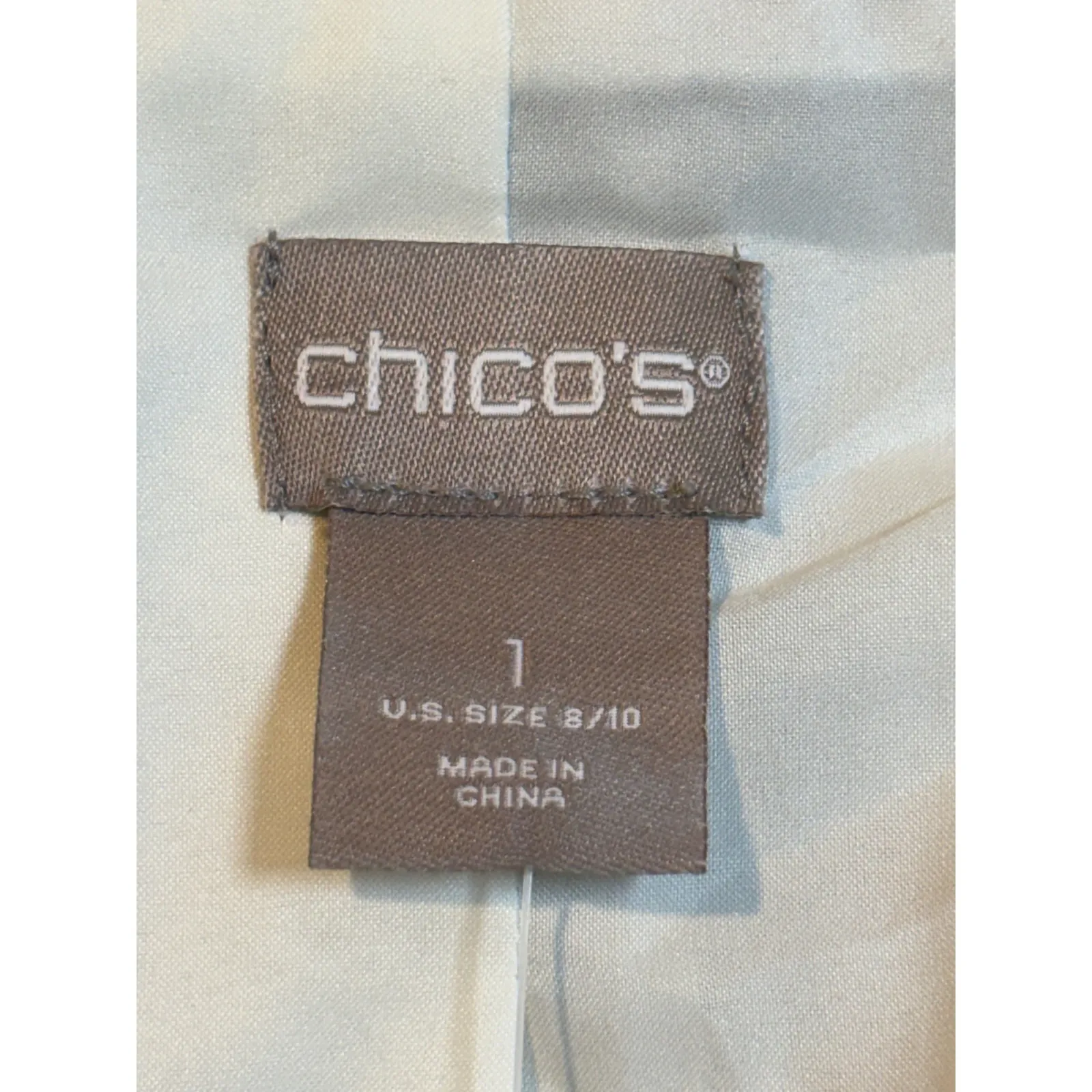 Chico's Moroccan Elegance Twill Blazer Jacket Paisley Print Size 1 Medium NWT - Image 7