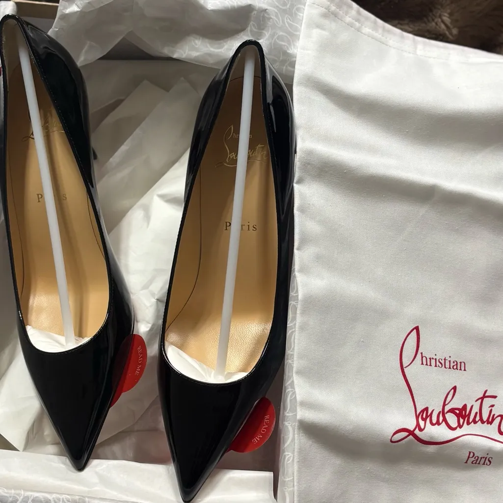 Christian Louboutin Kate 85 mm Pumps - Patent calf leather - Black - Wom… - Image 13
