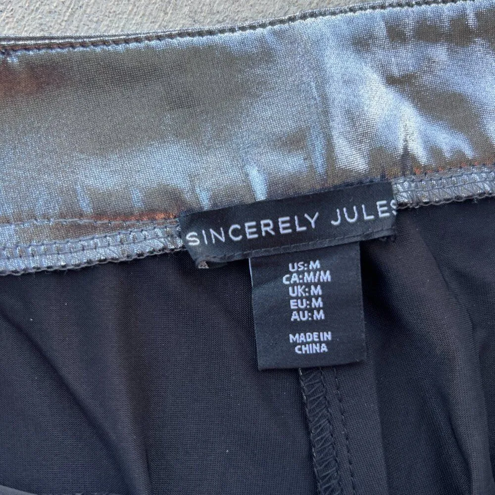 Sincerely Jules medium silver pants Black - Image 8