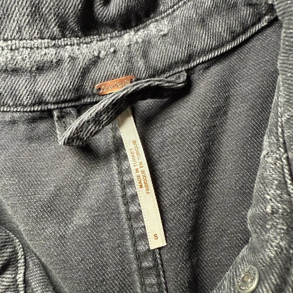 Free People Moonchild Denim Shirt Jacket - Image 5