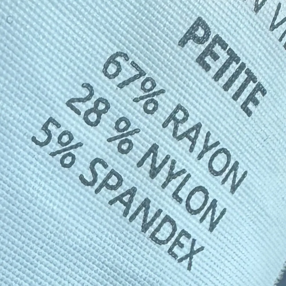 Quince Navy Blue Pull-On Cropped Length Pants Slacks Stretch Pointe Medium P - Image 10